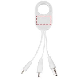 Câble de recharge 3-en-1 TroopCouleur:Blanc