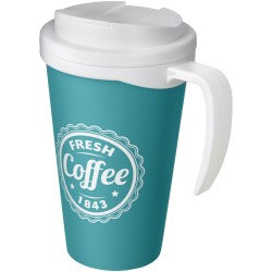 Mug isolant Americano® Grande 350ml avec couvercle anti fuitesCouleur:Bleu aqua / Blanc