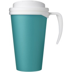 Mug isolant Americano® Grande 350ml avec couvercle anti fuitesCouleur:Bleu aqua / Blanc