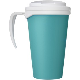 Mug isolant Americano® Grande 350ml avec couvercle anti fuitesCouleur:Bleu aqua / Blanc