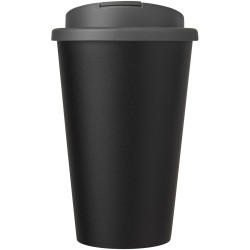 Gobelet Americano® Eco recyclé de 350ml avec couvercle anti-déversementCouleur:Gris / Noir