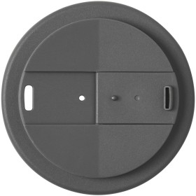 Gobelet Americano® Eco recyclé de 350ml avec couvercle anti-déversementCouleur:Gris / Noir