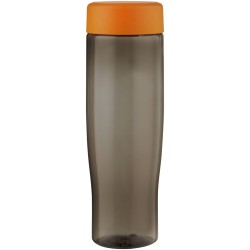 Bouteille d'eau H2O Active® Eco Tempo de 700 ml avec couvercle visséCouleur:Orange / Charbon