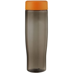 Bouteille d'eau H2O Active® Eco Tempo de 700 ml avec couvercle visséCouleur:Orange / Charbon