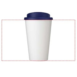 Gobelet avec isolation Brite-Americano® Eco de 350 ml et anti-déversementCouleur:Bleu