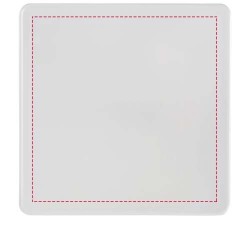 Sous-verre carré Renzo en plastiqueCouleur:Translucide