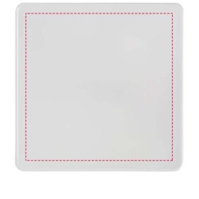 Sous-verre carré Renzo en plastiqueCouleur:Translucide