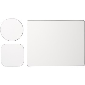 Ensemble de tapis de souris et sous-verre Brite-Mat®Couleur:Noir