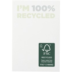 Mémos autocollants recyclés 50 x 75 mm Sticky-Mate®Couleur:Blanc