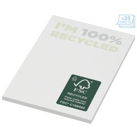 Mémos autocollants recyclés 50 x 75 mm Sticky-Mate®Couleur:Blanc