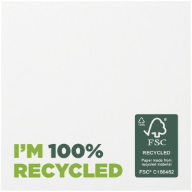Mémos autocollants recyclés 75 x 75 mm Sticky-Mate®Couleur:Blanc
