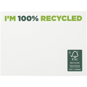 Mémos autocollants recyclés 100 x 75 mm Sticky-Mate®Couleur:Blanc