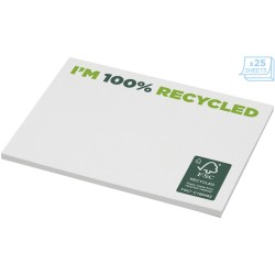Mémos autocollants recyclés 100 x 75 mm Sticky-Mate®Couleur:Blanc