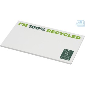 Mémos autocollants recyclés 127 x 75 mm Sticky-Mate®Couleur:Blanc