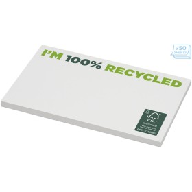 Mémos autocollants recyclés 127 x 75 mm Sticky-Mate®Couleur:Blanc