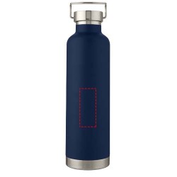 Bouteille de sport Thor de 1 L avec isolation par le vide et couche de cuivreCouleur:Bleu foncé