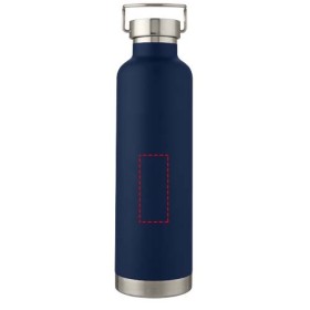 Bouteille de sport Thor de 1 L avec isolation par le vide et couche de cuivreCouleur:Bleu foncé