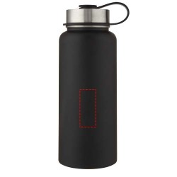 Bouteille de sport isotherme Supra 1 l avec couche de cuivre et 2 couverclesCouleur:Noir