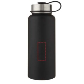 Bouteille de sport isotherme Supra 1 l avec couche de cuivre et 2 couverclesCouleur:Noir