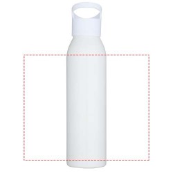 Bouteille d’eau Sky de 650 ml en acier inoxydable recyclé certifié RCS à simple paroiCouleur:Blanc