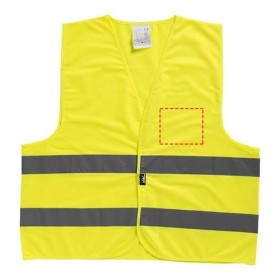 Gilet de sécurité dans une pochette pour usage professionnel Watch-out RFX™Couleur:Jaune néon