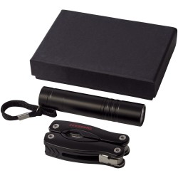 Ensemble couteau multi fonctions et lampe torche LED ScoutCouleur:Noir
