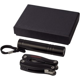 Ensemble couteau multi fonctions et lampe torche LED ScoutCouleur:Noir