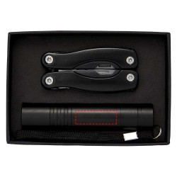 Ensemble couteau multi fonctions et lampe torche LED ScoutCouleur:Noir