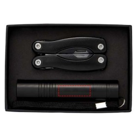 Ensemble couteau multi fonctions et lampe torche LED ScoutCouleur:Noir