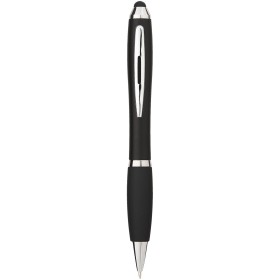 Stylo bille stylet coloré avec grip noir NashCouleur:Noir