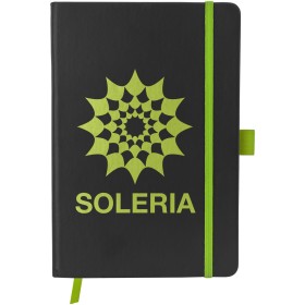 Carnet de notes A5 Colour-edge à couverture rigideCouleur:Noir / Citron vert