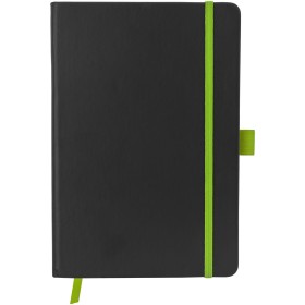 Carnet de notes A5 Colour-edge à couverture rigideCouleur:Noir / Citron vert