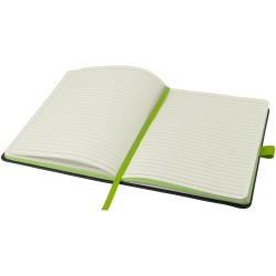 Carnet de notes A5 Colour-edge à couverture rigideCouleur:Noir / Citron vert