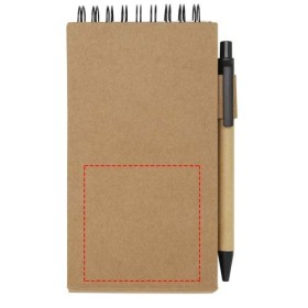 Bloc-notes autocollant avec stylo bille Flipper (encre noire)Couleur:Naturel