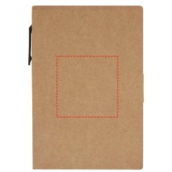 Livret à notes autocollantes Swift avec stylo bille (encre noire)Couleur:Naturel