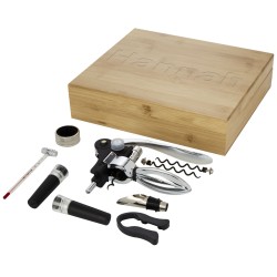 Coffret à vin 9 pièces MalbickCouleur:Naturel / Argent