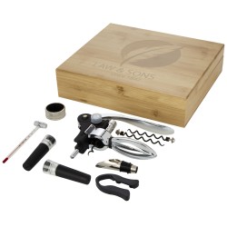 Coffret à vin 9 pièces MalbickCouleur:Naturel / Argent