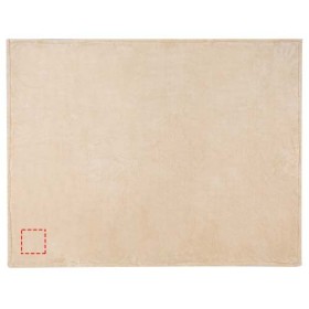 Couverture sherpa recyclée GRS AshenCouleur:Flocons d’avoine