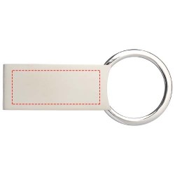 Porte-clés rectangulaire OmarCouleur:Argent