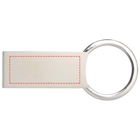 Porte-clés rectangulaire OmarCouleur:Argent