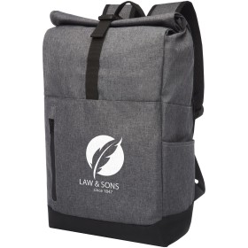 Sac à dos Hoss avec rabat enroulable pour ordinateur portable de 15,6" 12LCouleur:Gris / Noir