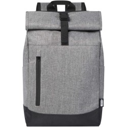 Sac à dos Hoss avec rabat enroulable pour ordinateur portable de 15,6" 12LCouleur:Gris / Noir