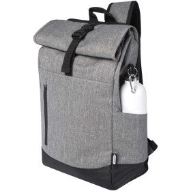 Sac à dos Hoss avec rabat enroulable pour ordinateur portable de 15,6" 12LCouleur:Gris / Noir
