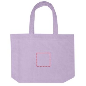 Sac shopping Siam en tissu éponge recyclé GRS de 13 LCouleur:Lilas
