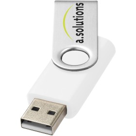 Clé USB 2 Go Rotate-basicCouleur:Blanc / Argent