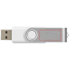 Clé USB 2 Go Rotate-basicCouleur:Blanc / Argent