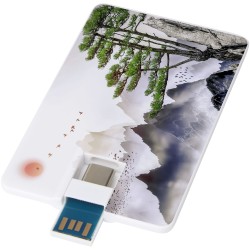 Clé USB Duo Slim de 32 Go avec ports Type-C et USB-A 3.0Couleur:Blanc