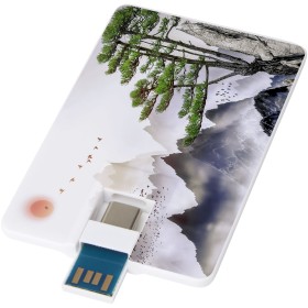 Clé USB Duo Slim de 32 Go avec ports Type-C et USB-A 3.0Couleur:Blanc