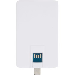 Clé USB Duo Slim de 32 Go avec ports Type-C et USB-A 3.0Couleur:Blanc