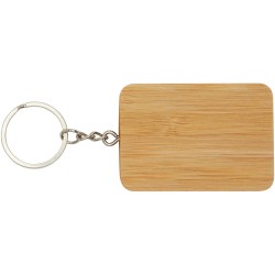 Câble de chargement Reel porte-clés en bambou rétractable 6-en-1Couleur:Naturel